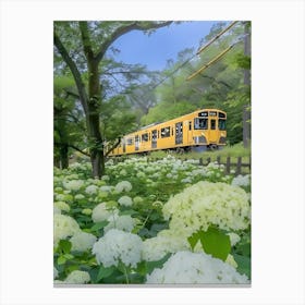 Train In The Forest Canvas Print