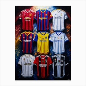 Soccer Jerseys 5 Canvas Print