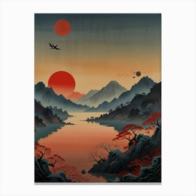 Asian Sunset Canvas Print