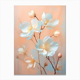 White Flowers 10 Canvas Print