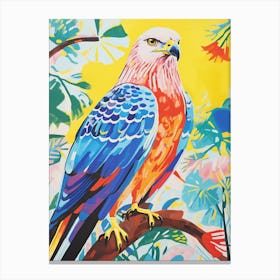 Colourful Bird Painting Harrier 2 Canvas Print