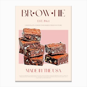 Brownie Mid Century Canvas Print