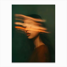 Blurred Portrait Of A Woman Canvas Print