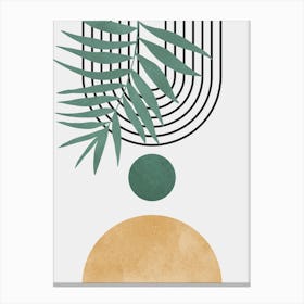 Geometric and floral composition 14 Canvas Print