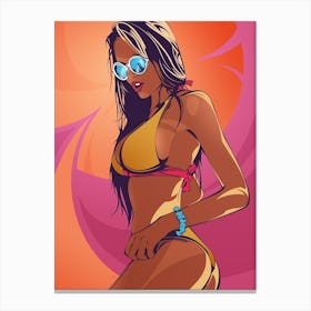 Beach Girl Canvas Print