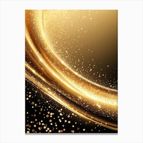 Gold Glitter Background 1 Canvas Print