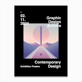 Graphic Design Archive Poster 17 Canvas Print