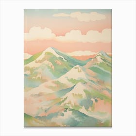 Mount Norikura In Nagano, Japanese Landscape 3 Canvas Print