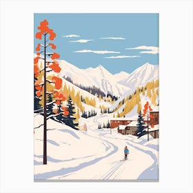 Andorra 1 Travel Illustration Canvas Print