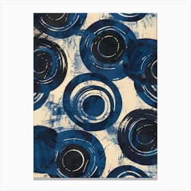 Blue Circles 7 Canvas Print