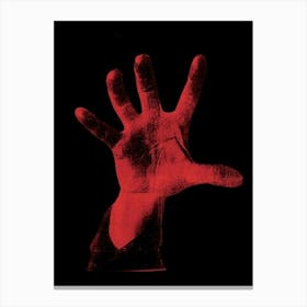 Red Hand Canvas Print