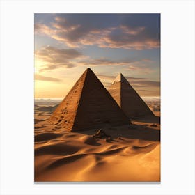 Pyramids Of Giza 1 Canvas Print