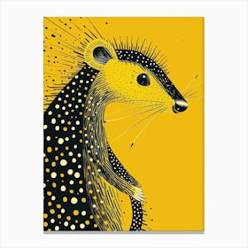 Yellow Opossum 2 Canvas Print