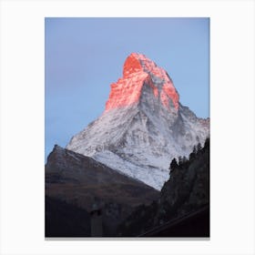 Matterhorn Mountain High Mountains Landscape Canvas Print