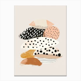 Polka Dot Pillows Canvas Print