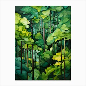 'Green Forest' 2 Canvas Print