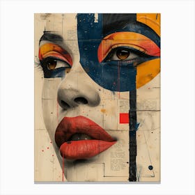 Woman'S Face 2 Canvas Print