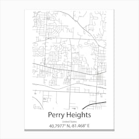 Perry Hall,United States Minimalist Map Leinwandbilder