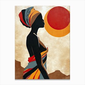 Nomadic Artistry|The African Woman Series 1 Canvas Print