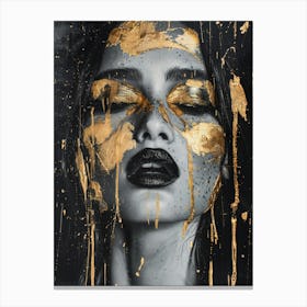 Gold Face 2 Canvas Print