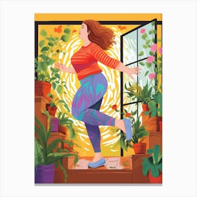 Body Positivity I Feel Like Dancing Matisse Inspired 5 Canvas Print