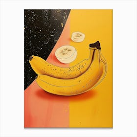 Art Deco Banana Canvas Print