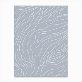 Minimal Abstract Dusty Blue Canvas Print