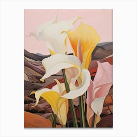 Calla Lily 1 Flower Painting Canvas Print