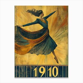 Aihrgdesign A Vintage Art Poster Of A 1910 Modern Dance Perfo 3aa43675 3d8a 49af Aa7f F6dfdea80390 0 Canvas Print