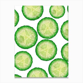 Cucumber Slices Canvas Print