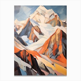 Vinson Massif Antarctica 3 Mountain Painting Canvas Print