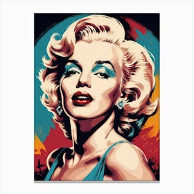Marilyn Monroe Portrait Pop Art (23) Canvas Print