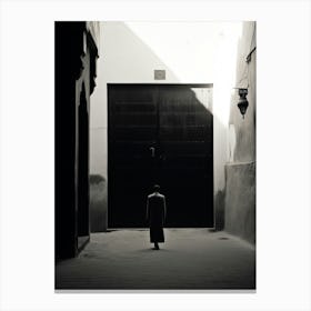 Marrakech, Morocco, Black And White Photography 4 Canvas Print