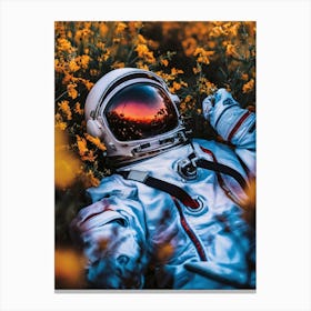 Astronaut In The Field 1 Canvas Print