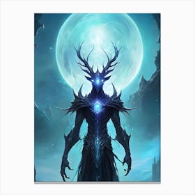 Demon In The Moonlight Canvas Print