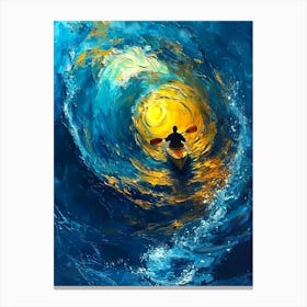 Man In A Kayak Canvas Print