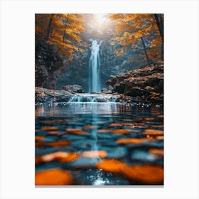 Waterfall In The Forest 2 Canvas Print