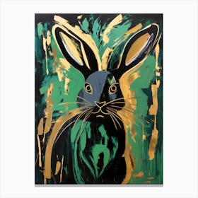 Black Rabbit Canvas Print