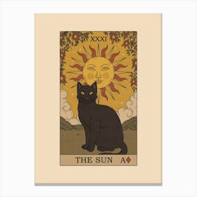 The Sun Cat Canvas Print