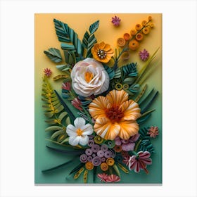 Quilling Art Canvas Print