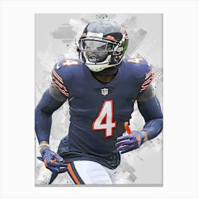 Eddie Jackson Chicago Bears Canvas Print