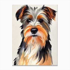 Silky Terrier Watercolour dog Canvas Print