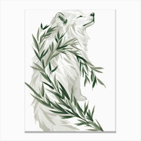 White Fox Canvas Print