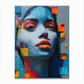 Mosaic Woman 3 Canvas Print