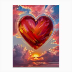 Heart In The Sky 1 Canvas Print