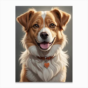 Portrait Of A Dog 2 Canvas Print