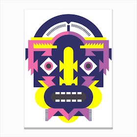 Geometric Mask Canvas Print