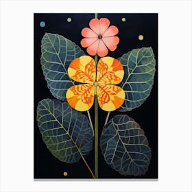 Lantana 4 Hilma Af Klint Inspired Flower Illustration Canvas Print