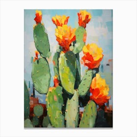 Cactus Painting Opuntia Fragilis 2 Canvas Print