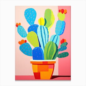 Cactus, Matisse style Canvas Print